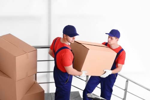 Removal van and moving team serving homes in Romford