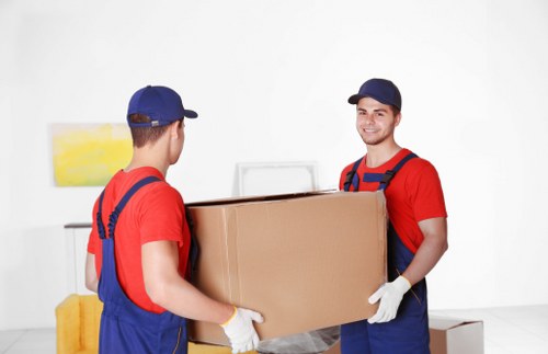 Customer confirming booking details for a man and van service