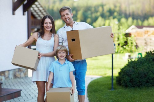 Packing boxes and protecting household items during a Romford move
