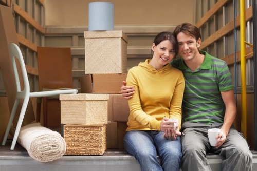 Furniture and boxes arranged for a move across Romford and nearby areas